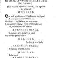 Molière à la nouvelle salle, ou les Audiences de Thalie, comédie en un acte et en vers libres
