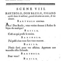Barbier de Séville, ou la Précaution inutile (Le), comédie en quatre actes, par M. de Beaumarchais, représentée sur le théâtre de la Comédie Française le 23 février 1775 (avec une Lettre modérée sur la chute et la critique du Barbier de Séville)