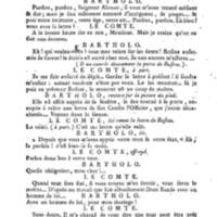 Barbier de Séville, ou la Précaution inutile (Le), comédie en quatre actes, par M. de Beaumarchais, représentée sur le théâtre de la Comédie Française le 23 février 1775 (avec une Lettre modérée sur la chute et la critique du Barbier de Séville)