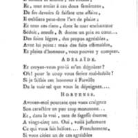 Adélaïde, ou l'Antipathie pour l'amour, comédie en deux actes, en vers de dix syllabes. Représentée pour la première fois, par les Comédiens franc̜ois, le 10 juillet 1780