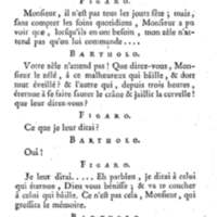 Barbier de Séville, ou la Précaution inutile (Le), comédie en quatre actes, par M. de Beaumarchais, représentée sur le théâtre de la Comédie Française le 23 février 1775 (avec une Lettre modérée sur la chute et la critique du Barbier de Séville)