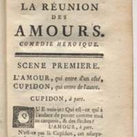Réunion des Amours (La), comédie héroïque