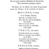Molière à la nouvelle salle, ou les Audiences de Thalie, comédie en un acte et en vers libres
