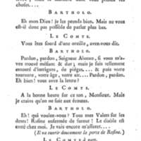 Barbier de Séville, ou la Précaution inutile (Le), comédie en quatre actes, par M. de Beaumarchais, représentée sur le théâtre de la Comédie Française le 23 février 1775 (avec une Lettre modérée sur la chute et la critique du Barbier de Séville)