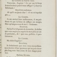 Eugénie, drame en cinq actes en prose, enrichi de figures en taille-douce ; avec un Essai sur le drame sérieux