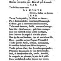 Roi Lear (Le), tragédie en cinq actes, par M. Ducis, représentée à Versailles le 16 janvier 1783 ; et à Paris, le 26 du même mois, par les Comédiens français