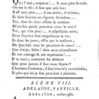 Adélaïde, ou l'Antipathie pour l'amour, comédie en deux actes, en vers de dix syllabes. Représentée pour la première fois, par les Comédiens franc̜ois, le 10 juillet 1780