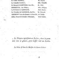 Amants sans le sçavoir (Les), comédie, en trois actes, et en prose, représentée pour la premiere fois par les Comédiens ordinaires du Roi, le 6 juillet 1771, au théâtre du Palais des Tuileries