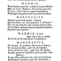 Comte de Warwik [sic] (Le), tragédie par M. de La Harpe, représentée pour la première fois par les Comédiens françois ordinaires du Roi, le 7 novembre 1763