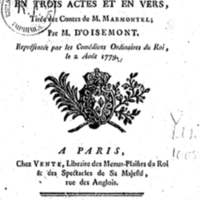 Laurette, comédie en trois actes et en vers, tirée des Contes de M. Marmontel