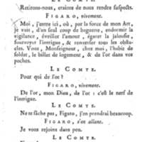 Barbier de Séville, ou la Précaution inutile (Le), comédie en quatre actes, par M. de Beaumarchais, représentée sur le théâtre de la Comédie Française le 23 février 1775 (avec une Lettre modérée sur la chute et la critique du Barbier de Séville)