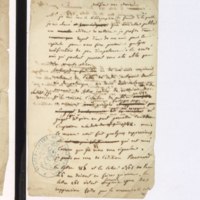 Recueil de lettres de Voltaire, de Mme du Châtelet et de Jean-Jacques Rousseau, préparé en 1782 pour une édition, par un ancien secrétaire de l'abbé de Sade