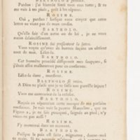 Barbier de Séville, ou la Précaution inutile (Le), comédie en quatre actes, par M. de Beaumarchais, représentée sur le théâtre de la Comédie Française le 23 février 1775 (avec une Lettre modérée sur la chute et la critique du Barbier de Séville)