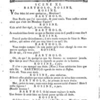 Barbier de Séville, ou la Précaution inutile (Le), comédie en quatre actes, par M. de Beaumarchais, représentée sur le théâtre de la Comédie Française le 23 février 1775 (avec une Lettre modérée sur la chute et la critique du Barbier de Séville)