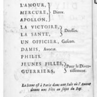 Quartier d'hyver (Le), comédie en un acte et en vers, représentée pour la première fois par les Comédiens françois ordinaires du Roi, le 4 décembre 1744
