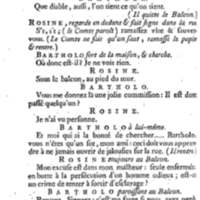 Barbier de Séville, ou la Précaution inutile (Le ), comédie en quatre actes, par M. de Beaumarchais, représentée sur le théâtre de la Comédie Française le 23 février 1775 (avec une Lettre modérée sur la chute et la critique du Barbier de Séville)