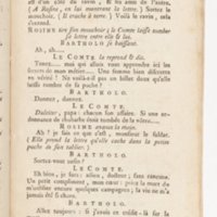 Barbier de Séville, ou la Précaution inutile (Le), comédie en quatre actes, par M. de Beaumarchais, représentée sur le théâtre de la Comédie Française le 23 février 1775 (avec une Lettre modérée sur la chute et la critique du Barbier de Séville)