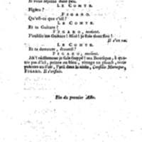 Barbier de Séville, ou la Précaution inutile (Le), comédie en quatre actes, par M. de Beaumarchais, représentée sur le théâtre de la Comédie Française le 23 février 1775 (avec une Lettre modérée sur la chute et la critique du Barbier de Séville)