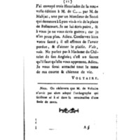 Lettres de M. de Voltaire et de sa célèbre amie [la marquise du Châtelet] ; suivies d'un petit Poëme, d'une lettre de J.-J. Rousseau, & d'un parallèle entre Voltaire et J.-J. Rousseau