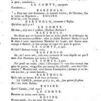 Barbier de Séville, ou la Précaution inutile (Le), comédie en quatre actes, par M. de Beaumarchais, représentée sur le théâtre de la Comédie Française le 23 février 1775 (avec une Lettre modérée sur la chute et la critique du Barbier de Séville)