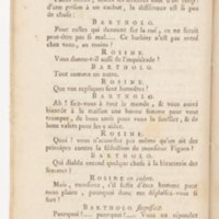 Barbier de Séville, ou la Précaution inutile (Le), comédie en quatre actes, par M. de Beaumarchais, représentée sur le théâtre de la Comédie Française le 23 février 1775 (avec une Lettre modérée sur la chute et la critique du Barbier de Séville)