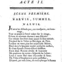 Comte de Warwik [sic] (Le), tragédie par M. de La Harpe, représentée pour la première fois par les Comédiens françois ordinaires du Roi, le 7 novembre 1763