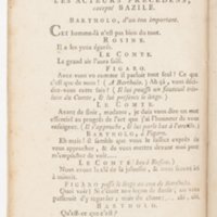Barbier de Séville, ou la Précaution inutile (Le), comédie en quatre actes, par M. de Beaumarchais, représentée sur le théâtre de la Comédie Française le 23 février 1775 (avec une Lettre modérée sur la chute et la critique du Barbier de Séville)
