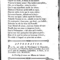 Anglomane, ou l'Orpheline léguée (L'), comédie en un acte et en vers libres, par M. Saurin, … [Fontainebleau, Comédiens français, 5 novembre 1772 ; Paris, 23 novembre 1772.] Suivie d'une Épître à un jeune poète qui veut renoncer aux Muses