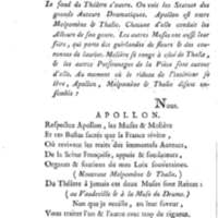 Molière à la nouvelle salle, ou les Audiences de Thalie, comédie en un acte et en vers libres