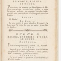 Barbier de Séville, ou la Précaution inutile (Le), comédie en quatre actes, par M. de Beaumarchais, représentée sur le théâtre de la Comédie Française le 23 février 1775 (avec une Lettre modérée sur la chute et la critique du Barbier de Séville)