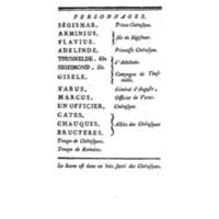 Arminius, ou les Chérusques : tragédie, tirée du théâtre allemand