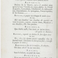 Barbier de Séville, ou la Précaution inutile (Le), comédie en quatre actes ; par M. de Beaumarchais ; représentée & tombée sur le théâtre de la Comédie Françoise aux Tuileries, le 23 de février 1775
