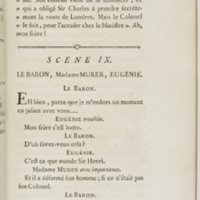 Eugénie, drame en cinq actes en prose, enrichi de figures en taille-douce ; avec un Essai sur le drame sérieux