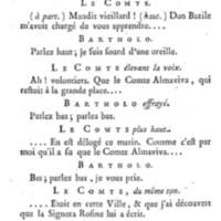 Barbier de Séville, ou la Précaution inutile (Le), comédie en quatre actes, par M. de Beaumarchais, représentée sur le théâtre de la Comédie Française le 23 février 1775 (avec une Lettre modérée sur la chute et la critique du Barbier de Séville)
