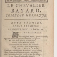 Chevalier Bayard (Le), comédie héroïque