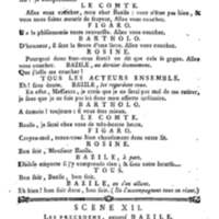 Barbier de Séville, ou la Précaution inutile (Le), comédie en quatre actes, par M. de Beaumarchais, représentée sur le théâtre de la Comédie Française le 23 février 1775 (avec une Lettre modérée sur la chute et la critique du Barbier de Séville)