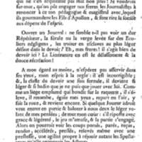Barbier de Séville, ou la Précaution inutile (Le ), comédie en quatre actes, par M. de Beaumarchais, représentée sur le théâtre de la Comédie Française le 23 février 1775 (avec une Lettre modérée sur la chute et la critique du Barbier de Séville)