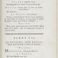 Barbier de Séville, ou la Précaution inutile (Le), comédie en quatre actes ; par M. de Beaumarchais ; représentée & tombée sur le théâtre de la Comédie Françoise aux Tuileries, le 23 de février 1775