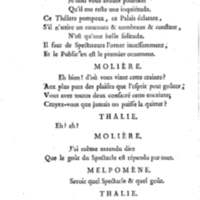 Molière à la nouvelle salle, ou les Audiences de Thalie, comédie en un acte et en vers libres