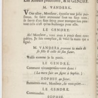 Philosophe sans le savoir (Le), comédie en prose et en cinq actes… par M. Sedaine. [Paris, les Comédiens français, 2 novembre 1765]