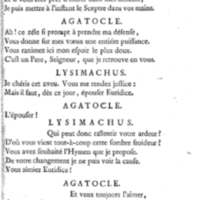 Lysimachus, tragédie par M. de Caux de Montlebert, représentée pour la première fois le 13 décembre 1737