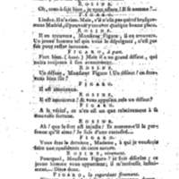 Barbier de Séville, ou la Précaution inutile (Le), comédie en quatre actes, par M. de Beaumarchais, représentée sur le théâtre de la Comédie Française le 23 février 1775 (avec une Lettre modérée sur la chute et la critique du Barbier de Séville)