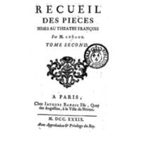 Recueil des pièces mises au Théâtre François, par M. Le Sage