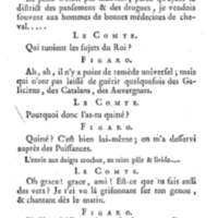 Barbier de Séville, ou la Précaution inutile (Le), comédie en quatre actes, par M. de Beaumarchais, représentée sur le théâtre de la Comédie Française le 23 février 1775 (avec une Lettre modérée sur la chute et la critique du Barbier de Séville)