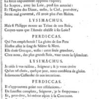 Lysimachus, tragédie par M. de Caux de Montlebert, représentée pour la première fois le 13 décembre 1737