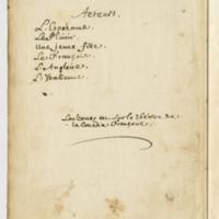 Plaisir (Le), comédie en un acte et en vers libres