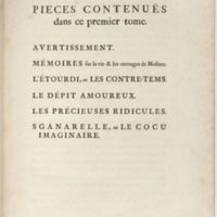 Mémoires sur la vie et les œuvres de Molière (Les)