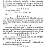 Barbier de Séville, ou la Précaution inutile (Le ), comédie en quatre actes, par M. de Beaumarchais, représentée sur le théâtre de la Comédie Française le 23 février 1775 (avec une Lettre modérée sur la chute et la critique du Barbier de Séville)