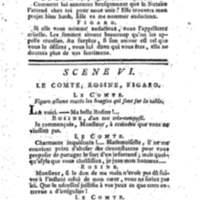 Barbier de Séville, ou la Précaution inutile (Le), comédie en quatre actes, par M. de Beaumarchais, représentée sur le théâtre de la Comédie Française le 23 février 1775 (avec une Lettre modérée sur la chute et la critique du Barbier de Séville)