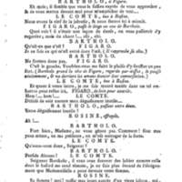 Barbier de Séville, ou la Précaution inutile (Le), comédie en quatre actes, par M. de Beaumarchais, représentée sur le théâtre de la Comédie Française le 23 février 1775 (avec une Lettre modérée sur la chute et la critique du Barbier de Séville)